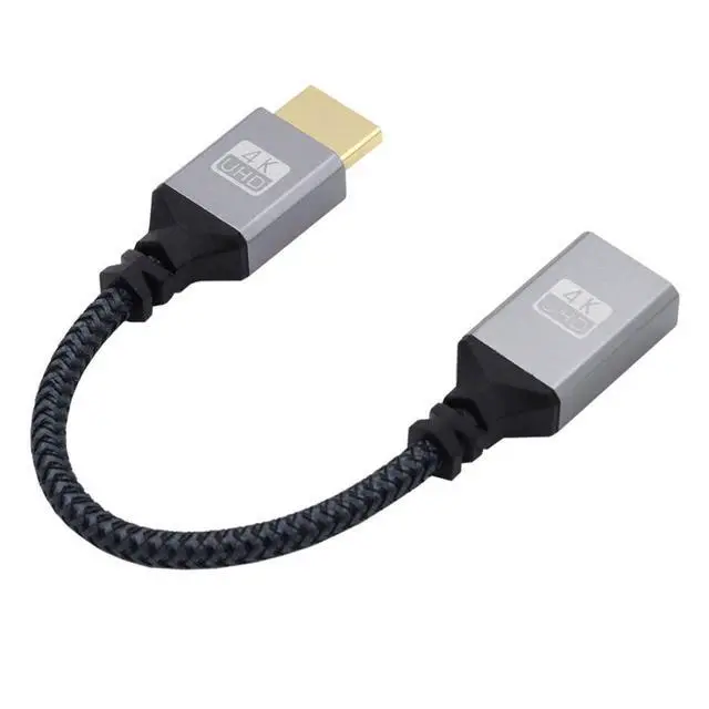 Alt view image 6 of 6 - HDMI 1.4 Cable,HDMI Type A Male to Female Extension Cable Connector Support HDTV 4K 60hz 3D