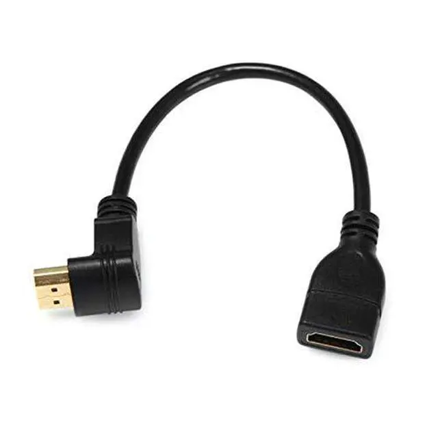 Alt view image 2 of 6 - HDMI Extension Cable,HDMI 1.4 Male to Female 90 Degree UP Angled Extension Cable 0.5m