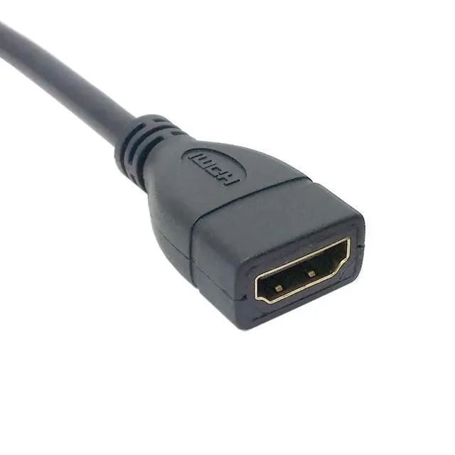 Alt view image 4 of 6 - HDMI Extension Cable,HDMI 1.4 Male to Female 90 Degree UP Angled Extension Cable 0.5m