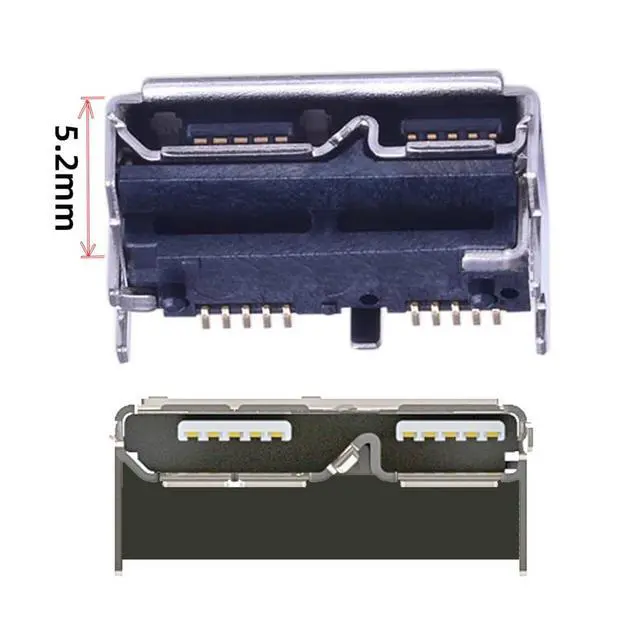 Alt view image 5 of 7 - 10 Pack USB 3.0 Micro-B DIY Connector, Thickness 5.2mm Micro USB 3.0 10Pin Female Socket Port Repair Replacement Solder Adapter