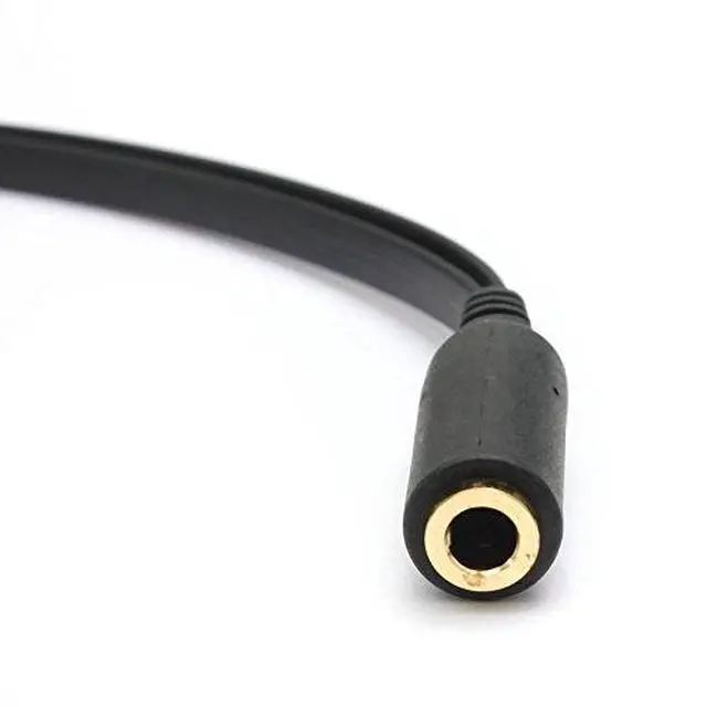 Alt view image 4 of 5 - Smartphone Headphone to Computer Headphone Y Splitter 3.5mm Female 1 to 2 Male Microphone Audio Y Splitter Two in One Cable Adapter