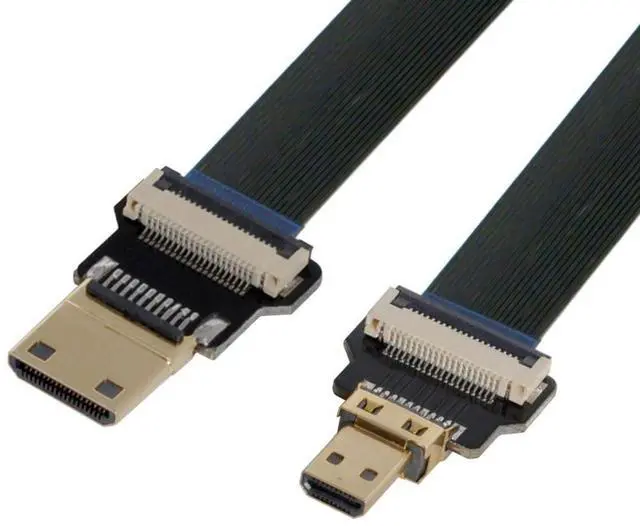 Main image of CYFPV Micro HDMI to Mini HDMI Extension FPC Flat Cable 1080P for FPV HDTV Multicopter Aerial Photography 0.5M