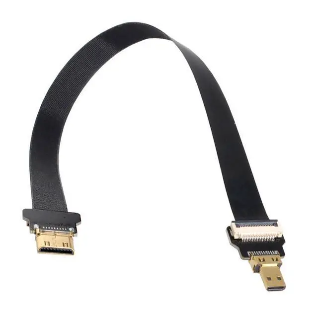 Alt view image 5 of 6 - CYFPV Micro HDMI to Mini HDMI Extension FPC Flat Cable 1080P for FPV HDTV Multicopter Aerial Photography 0.5M