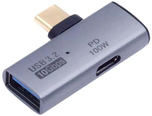 Main image of 2 in 1 USB C to USB 3.2 Adapter Support 100W Fast Charging Compatible with Phone/Tablet/Laptop