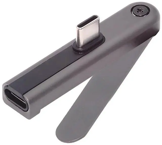 Main image of USB C Invisible Folding Stand Charging Adapter,USB 2.0 Type C Male to Female PD 15W/240W Fast Charging Adapter Compatible with iPhone 17