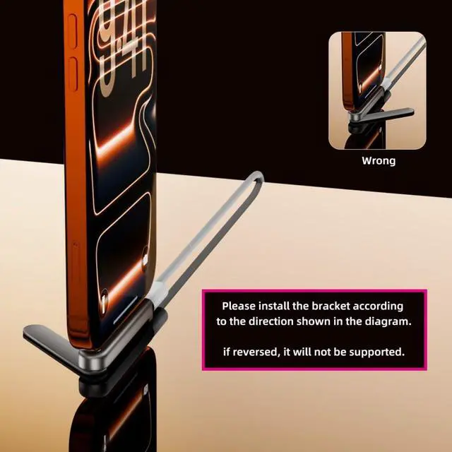 Alt view image 6 of 7 - USB C Invisible Folding Stand Charging Adapter,USB 2.0 Type C Male to Female PD 15W/240W Fast Charging Adapter Compatible with iPhone 17
