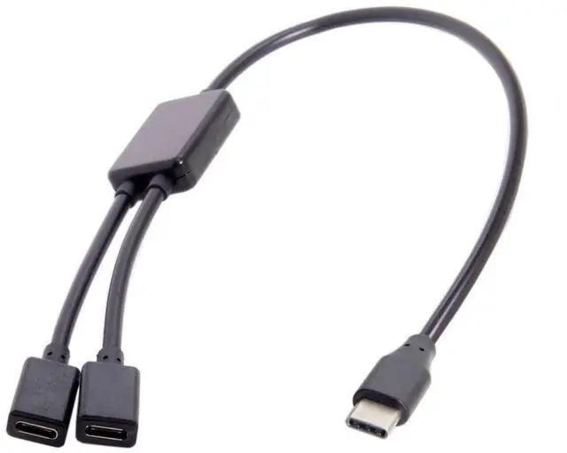 Main image of USB C OTG Cable,USB Type C 1 Male to 2 Female Dual Ports Hub Cable for Laptop PC & Mouse & Flash Disk