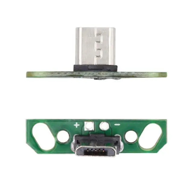 Alt view image 6 of 7 - 5 Pack USB 2.0 DIY Connector,Micro USB 2Pin Male Plug Port Repair Replacement Solder Adapter