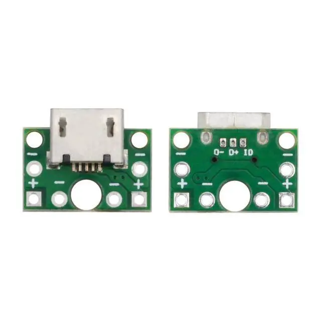 Alt view image 7 of 7 - 5 Pack USB 2.0 DIY Connector,Micro USB 6Pin Female Socket Port Repair Replacement Solder Adapter