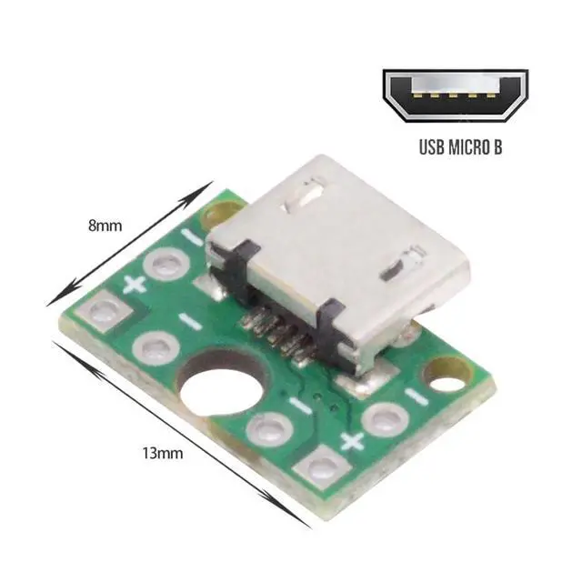 Alt view image 5 of 7 - 5 Pack USB 2.0 DIY Connector,Micro USB 6Pin Female Socket Port Repair Replacement Solder Adapter