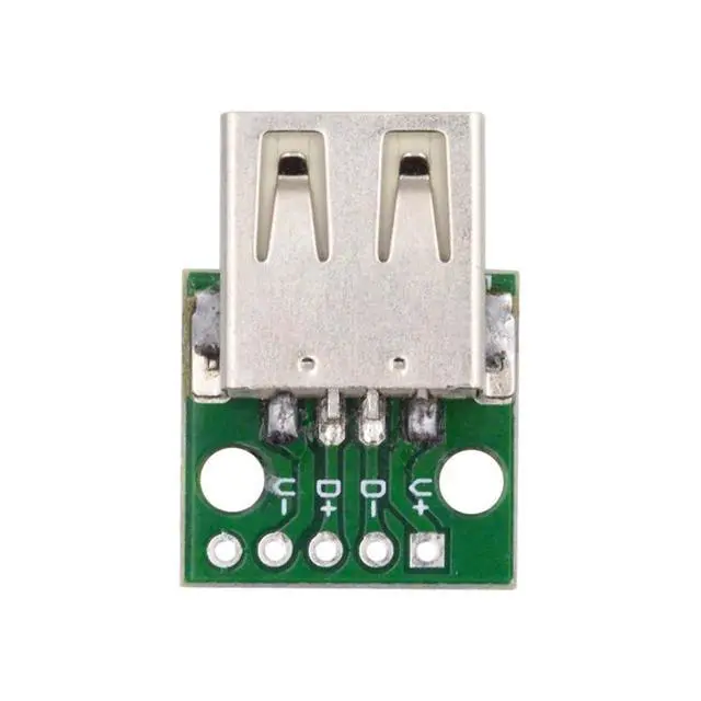 Alt view image 7 of 7 - 5 Pack USB 2.0 DIY Connector,USB 2.0 Type-A 5Pin Female Socket Port Repair Replacement Solder Adapter