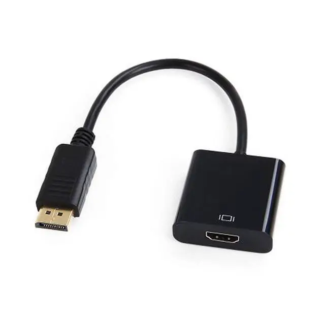 Alt view image 2 of 6 - DisplayPort to HDMI Adapter,Gold-Plated DisplayPort Male to HDMI Female Display Monitor Converter Cable Adapter for Computer, Desktop, Laptop, Monitor, Projector