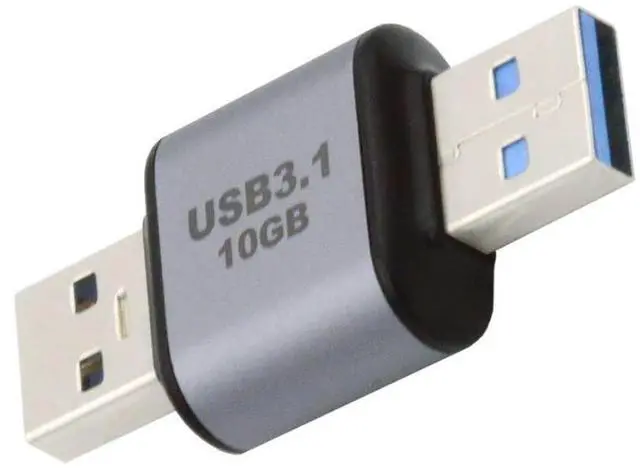 Main image of USB 3.1 Gen 2 Adapter,USB Male to USB Male 10Gbps Data Transfer 5V3A Fast Charging Aluminum Alloy Converter Adapter for Headphones/Disk/Phone