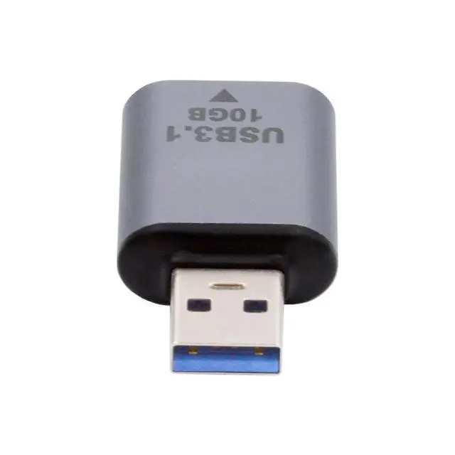 Alt view image 6 of 6 - USB 3.1 Gen 2 Adapter,USB Female to USB Female 10Gbps Data Transfer 5V3A Fast Charging Aluminum Alloy Converter Adapter for Headphones/Disk/Phone