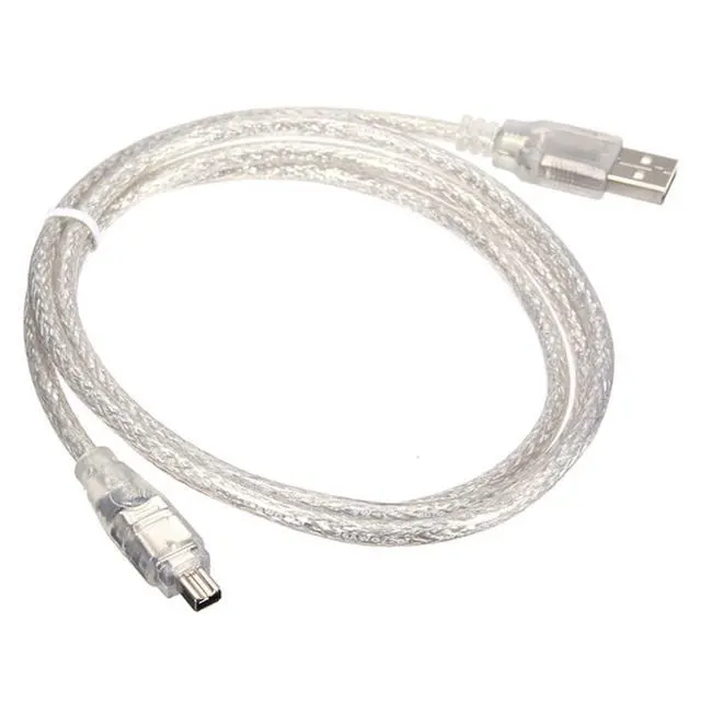 Alt view image 7 of 7 - USB 2.0 Male to Firewire IEEE 1394 4Pin Male iLink Cable Adapter Only Compatible with Sony DCR-TRV75E 4.92FT/1.5M