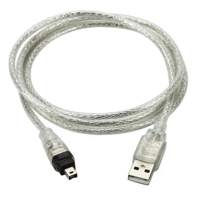 Alt view image 6 of 7 - 2 Pack Only for DCR-TRV75E DV Firewire to USB Cable USB 2.0 to Firewire IEEE 1394 4Pin iLink Cable 1.0M