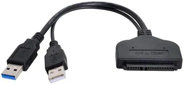 Main image of SATA to USB Cable USB 3.0 to 2.5" SATA 22Pin Hard Disk Driver Cable with USB Power Cable