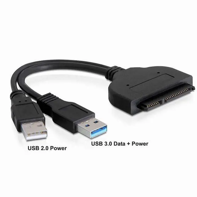 Alt view image 3 of 7 - SATA to USB Cable USB 3.0 to 2.5" SATA 22Pin Hard Disk Driver Cable with USB Power Cable