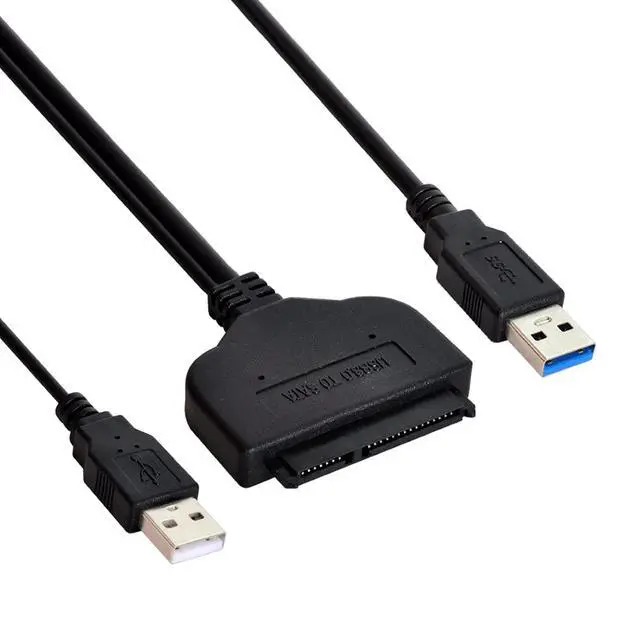 Alt view image 7 of 7 - SATA to USB Cable USB 3.0 to 2.5" SATA 22Pin Hard Disk Driver Cable with USB Power Cable