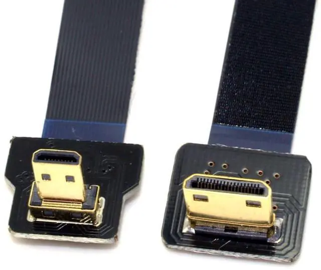 Main image of CYFPV Micro HDMI to Mini HDMI Extension FPC Flat Cable 1080P 90 Degree Down Angled 0.5M