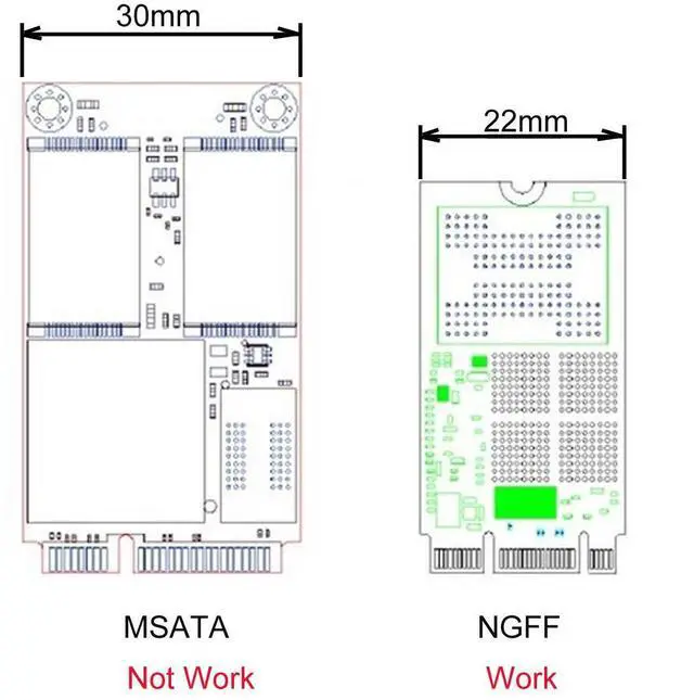 Alt view image 7 of 7 - M.2 NGFF SATA SSD to 2.5" SATA Converter Adapter Hard Disk Case Enclosure