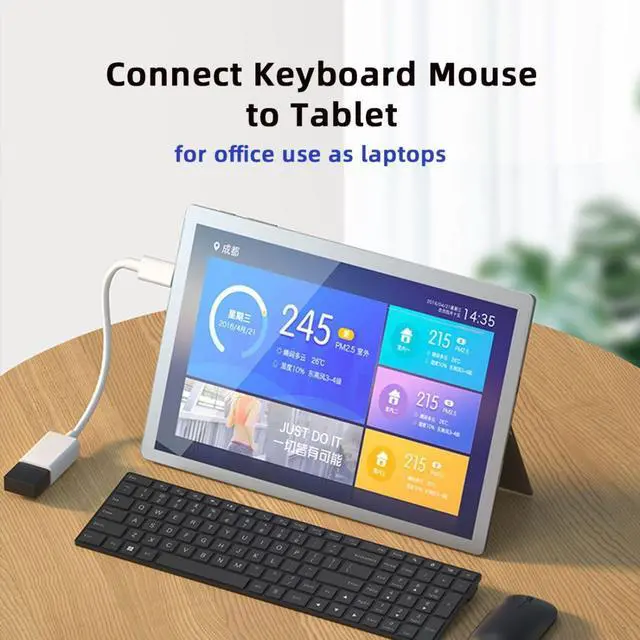 Alt view image 4 of 7 - USB C to USB 3.0 Socket OTG Adapter for Laptop Tablet Phone Type-C Male to Type-A Female