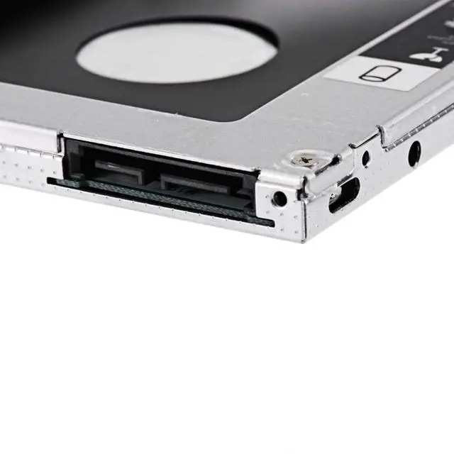 Alt view image 7 of 7 - Universal 9.5mm SATA to SATA 2nd SSD HDD Hard Drive Caddy Adapter Tray for Laptop Optical Drive Slot