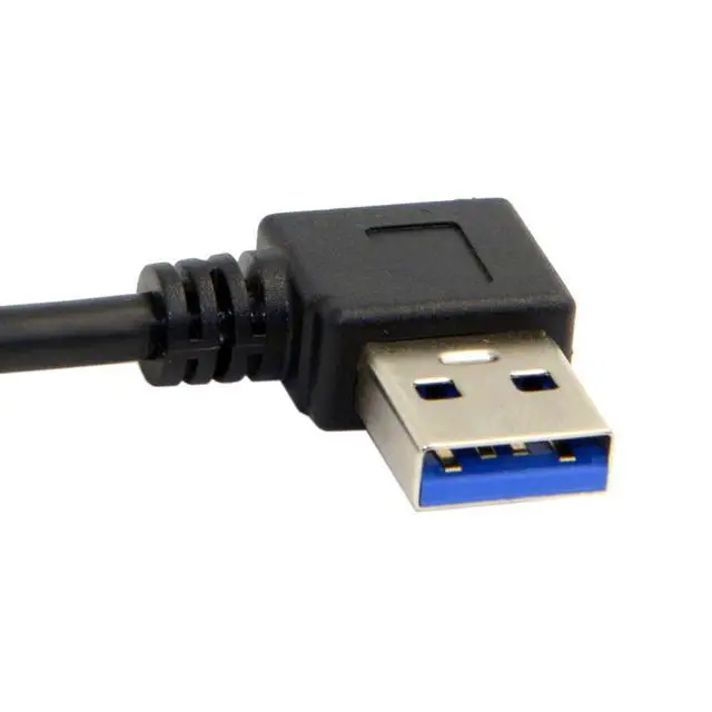 Alt view image 7 of 7 - USB 3.0 to USB C 90 Degree Right Angled Data Extension Cable for Tablet Mobile Phone Hard Disk Drive 30cm