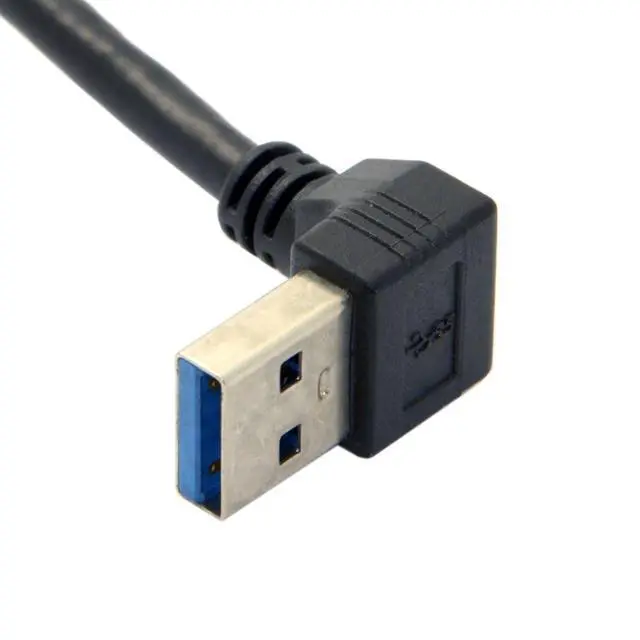 Alt view image 7 of 7 - USB 3.0 to USB C 90 Degree Down Angled Data Extension Cable for Tablet Mobile Phone Hard Disk Drive 30cm