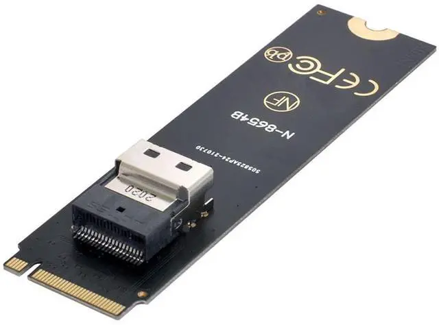Main image of Slimline SAS SFF-8654 to M.2 NGFF Adapter 2280MM for U.2 SFF-8639 NVME PCIe SSD
