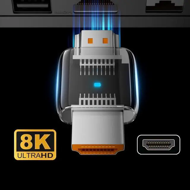 Alt view image 4 of 7 - HDMI 8K Adapter,HDMI 2.1 Male to Male Extension Adapter