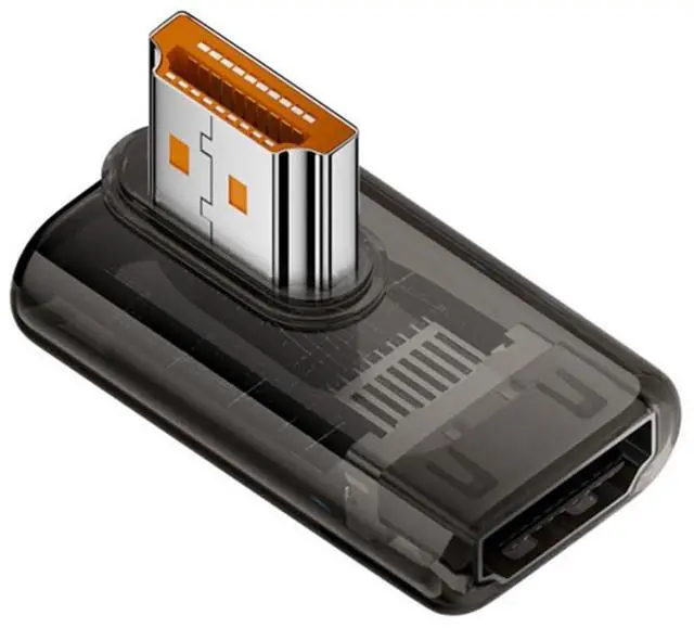 Main image of HDMI 8K Adapter,HDMI 2.1 Male to Female 90 Degree Left Angled Extension Adapter