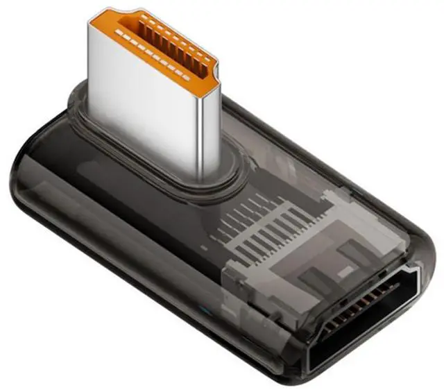 Main image of HDMI 8K Adapter,HDMI 2.1 Male to Female 90 Degree Right Angled Extension Adapter