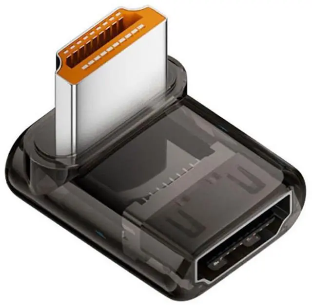 Main image of HDMI 8K Adapter,HDMI 2.1 Male to Female 90 Degree UP Angled Extension Adapter(Long Style)