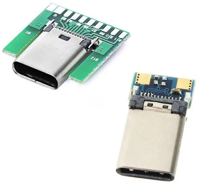 Main image of USB C DIY Connector USB 3.1 Type C 24Pin Male Plug Female Socket Port Repair Replacement Solder Adapter with PCB Board
