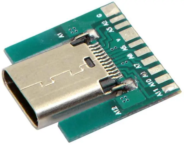 Alt view image 7 of 7 - USB C DIY Connector USB 3.1 Type C 24Pin Female Socket Port Repair Replacement Solder Adapter with PCB Board