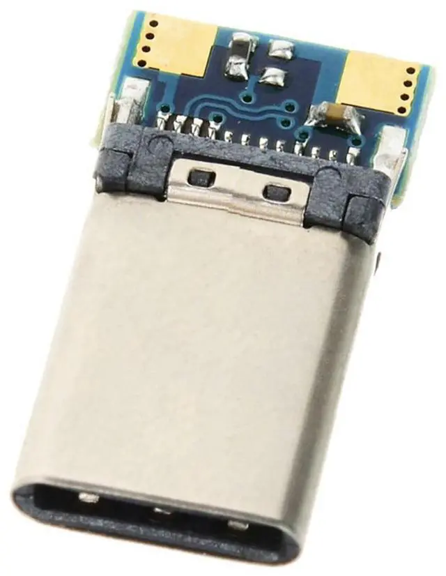 Alt view image 6 of 7 - 10 Pack USB C DIY Connector USB 3.1 Type C 24Pin Male Plug Port Repair Replacement Solder Adapter with PCB Board