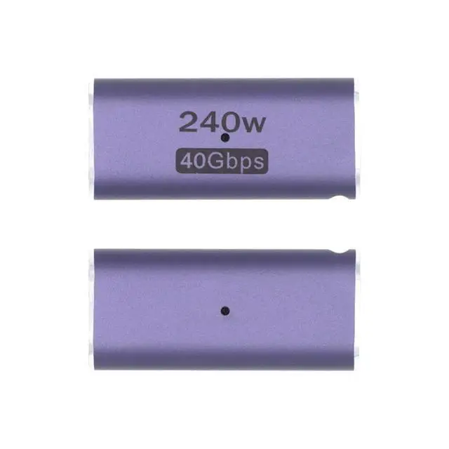 Alt view image 5 of 6 - USB C Connector,USB4 Type C Female to Female 240W Power 40Gbps Data 8K Video Adapter for NS Phone Laptop