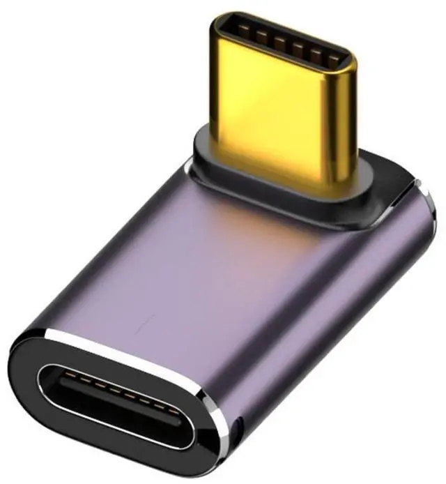 Main image of USB C Connector,USB4 Type C Male to Female 240W Power 40Gbps Data 8K Video Adapter UP Angled for NS Phone Laptop