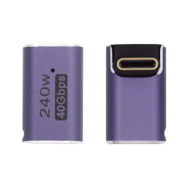 Alt view image 5 of 6 - USB C Connector,USB4 Type C Male to Female 240W Power 40Gbps Data 8K Video Adapter UP Angled for NS Phone Laptop