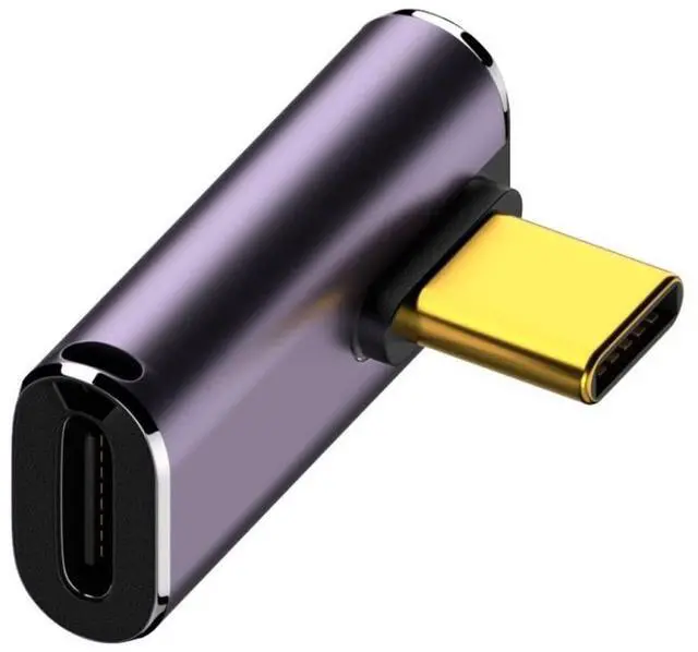 Main image of USB C Connector,USB4 Type C Male to Female 240W Power 40Gbps Data 8K Video Adapter Low Profile Angled for NS Phone Laptop