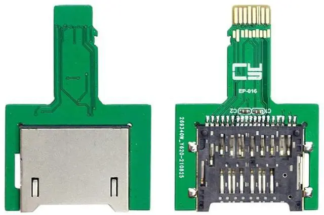 Alt view image 2 of 7 - TF Micro SD Card Male Extender to SD Card Female Extension Adapter PCBA SD/SDHC/SDXC UHS-III UHS-3 UHS-2