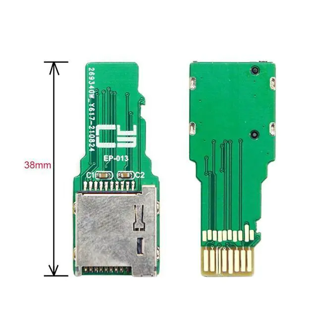 Alt view image 3 of 7 - TF Micro SD Card Male Extender to TF Card Female Extension Adapter PCBA SD/SDHC/SDXC UHS-III UHS-3 UHS-2