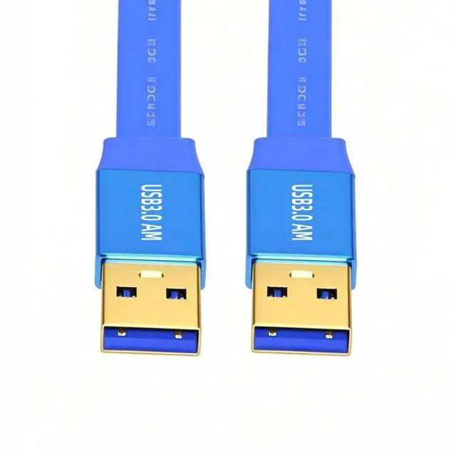 Main image of USB 3.0 Flat Cable,USB 3.0 Male to Male Data Extension Cable 3.28FT/1.0M