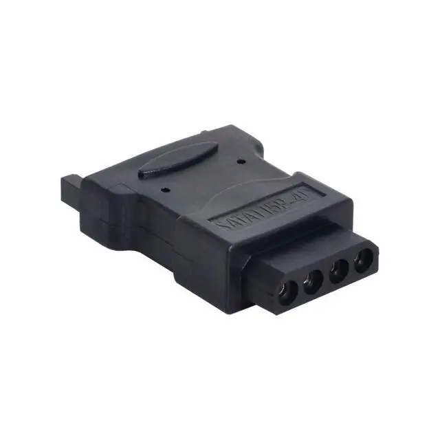 Alt view image 3 of 7 - SATA to IDE 4pin Power Adapter 15Pin SATA Male to Molex IDE 4Pin Female Cable Adapter