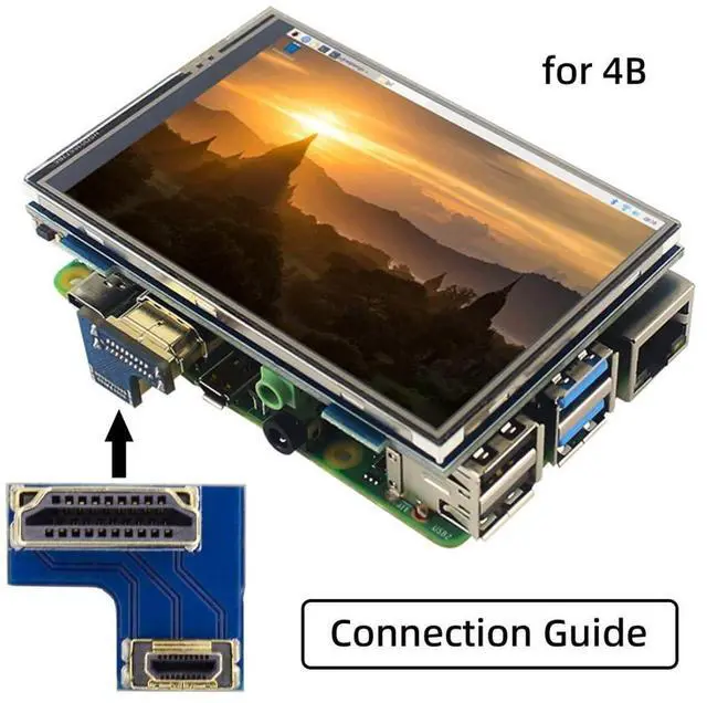 Alt view image 2 of 7 - 2 Pack HDMI to HDMI/Micro HDMI 180 Degree Angled Connector Socket for Raspberry PI 3B/3B+/4B