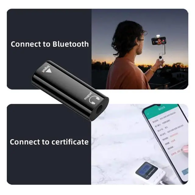 Alt view image 7 of 7 - 2 Pack USB C to 3.5mm Headphone Plug/Jack Adapter Support Hi-Res 16bits 48KHz HiFi Sound Quality with DAC Chip