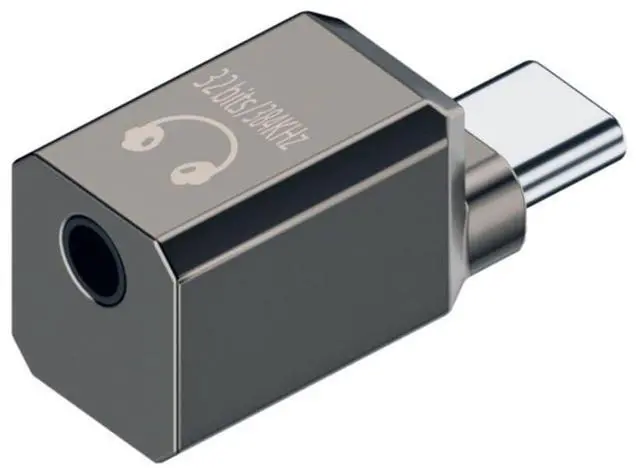 Main image of USB C to 3.5mm Headphone Jack Adapter Support Hi-Res 32bits 384KHz HiFi Sound Quality with DAC Chip