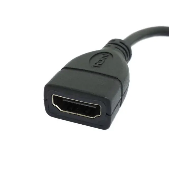 Alt view image 6 of 7 - Micro HDMI Male to HDMI Female 4K60hz HDTV 90 Degree UP Angled Cable Adapter for Displays Monitor Camera 10cm