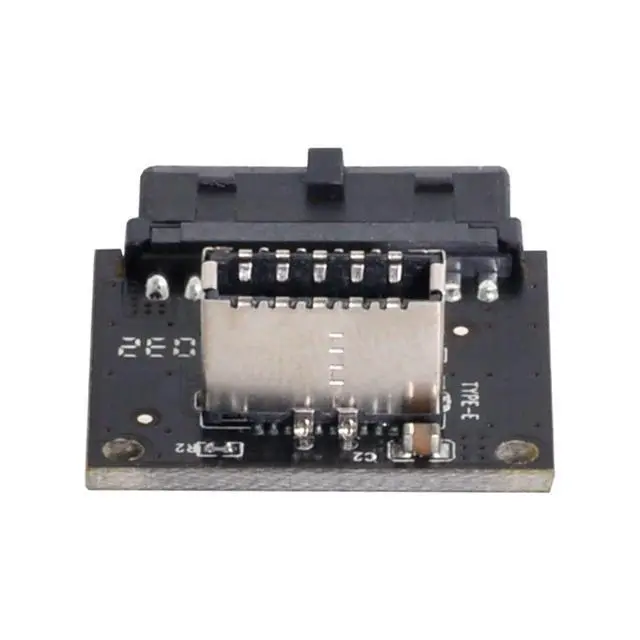 Alt view image 4 of 6 - Motherboard USB 3.0 19/20Pin to USB 3.1 Type-E Front Panel Socket Extension Adapter